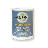 All One Powder Multiple Vitamins & Minerals for Active Seniors, 2.2-Pound Can