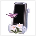 Butterfly Flower Motif Mobile Cell Phone Holder Stand
