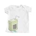 Boy's White Infant T-Shirt with Drooling Juice Box Design - 6 Months