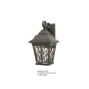 Golden Lighting 10528-L-WI Monarch Inn 1 Light Large Outdoor Wall Fixture in Wea by Golden Lighting
