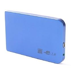 2.5" SATA Hard Drive Case (Blue) 500GB Max Capacity