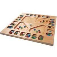 Wooden 4-Player Mancala - African Stone Game