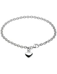 Kit Heath Sterling Silver Heart Charm Bracelet