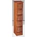 5 Drawer CD Rack - English Isle (Natural) (9" x 10.75" x 38")