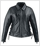 Motorcycle Jackets - Women's Leather Motorcycle Jacket LJ228