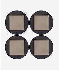 Kate Spade Saturday Square-In-Circle Accent Plates: Black/Blush by Kate Spade Saturday