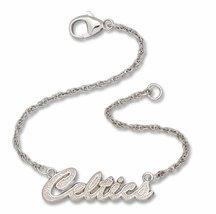 Logoart Boston Celtics Team Name Script Bracelet