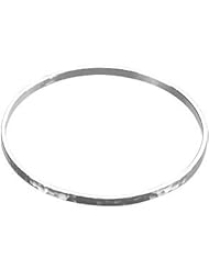 Sterling Silver Bangle Bracelet with a hammer finish- 3.25mm 03.25 Mm Brc377
