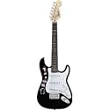 Fender Squier Hello Kitty Mini Electric Guitar, Black