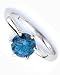 1.22 Carat Blue Diamond Engagement Ring, 14K Gold