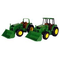 21OW8nKNPbL Rc2 Brands 37441 John Deere Toy Tractors With Loader 11 (Pack of 4)