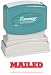 Xstamper One-Color Title Message Stamp, Mailed, Pre-Inked/Re-Inkable, Red (1218)