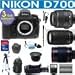 Nikon D700 (IMPORT) Digital Camera + Nikon 18-55mm VR Lens + Nikon 70-300mm Zoom Lens + Vivitar 500mm Mirror Lens + .40x Fisheye Lens + Deluxe Power Grip + 16GB Memory Card + MACK 3 Year World Wide Warranty