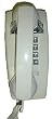Cortelco ITT-2554-V-WH Single Line Wall Telephone
