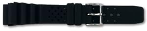 Invicta 20mm Black Rubber Watch Strap IS31