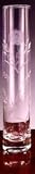 ROSE-CUT 10 INCH GLASS BUD VASE - ROSE-CUT COLLECTION 10 INCH CASED GLASS BUD...