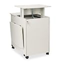 Safco 8925GR Deluxe Mobile Computer/Projector Stand, 21-1/2w x 30-7/8d x 30-1/4h, Gray
