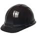 Hard Hat, Black, 6 point, Omega II Ratchet Suspension Cap style, One Helmet