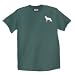 Unisex German Shepherd White Green Tee Shirt
