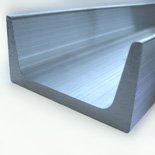 Aluminum 6061-T6 Extruded Channel 8 x 0.25 x 2.29 Cut to 84