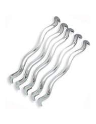 Sterling Silver Five Strand Wavy Cuff Bangle Bracelet