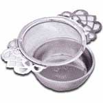Tea Strainer - Empress Tea Room with Drip Bowl