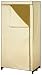Kitchen & Housewares : H & L Russel Wardrobe with Metal Frame, Crème with Caramel Trim, 75 x 50 x 150 cm