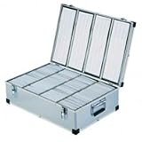 Neo Media Aluminium CD or DVD Storage Box with sleeves holds upto 1000 disks