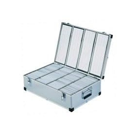 Neo Media Aluminium CD or DVD Storage Box with sleeves holds upto 1000 disks