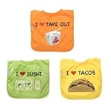 I Play Favorite Food Bibs- 3-pk.- 6-24 Months