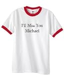 S.Horizon-I'll Miss You Michael Ringer T-Shirt~White/Red~Youth-SM