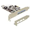 Delock PCI Express Karte (3x extern, 1x intern USB 3.0)