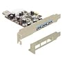 Delock PCI Express Karte (3x extern, 1x intern USB&hellip von DeLock