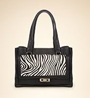 Autograph Leather Zebra Skin Print Tote Bag