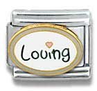 Clearly CharmingLovingPrecious Moments Italian Charm Bracelet Link