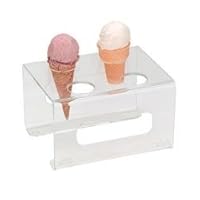 Acrylic Ice Cream Cone Stand - 4 Holes