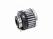 Universal Air Cleaner Assembly Round Straight OD-2 in. Flange L-5/8 Inside Flange 0.75 in. Centered Chrome End Filter Length 1.5 in.