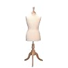 Childrens 10-12yrs Dressmakers Mannequin / Tailors Dressmaking Display Bust Supplied on a Superior Wooden Tripod Stand 