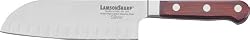 LamsonSharp 7-Inch Forged Kullenschliff Santoku Knife