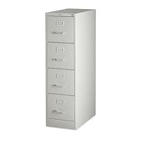 LLR60651 - 4-Drawer Vertical File, w/ Lock, 15x25x52, Light Gray