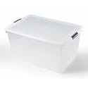 Rubbermaid 448200AQUAAQM 60 QT Latchtooper Clear Box - Pack Of 6