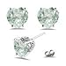 7.50 Ct Green Amethyst Scroll Stud Earrings in 14K title=