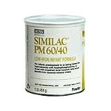 Similac PM 60/40 Powder low Iron Infant Formula, #850 - 1 lb / Can, 6 Cans