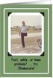 Knee Surgery Get Well - Obamacare Card