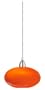 Eglo  87265A Naro, Nickel/Orange, 1-Light Pendant Light Fixture
