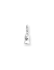 Tank Top Clip-on Charm in Silver for 3mm Charm Bracelets
