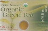 TwinPeak All Natural Organic Green Tea - 100 Tea Bags (7 Oz)