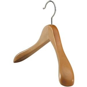 Euro Natural Wood Coat and Shirt Hanger