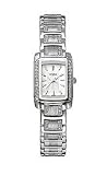 Caravelle Crystal Silver-tone Bracelet White Dial Women's Watch #43L010