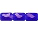 Translucent Light Cobalt 10x15mm Faceted Aa-grade Flat Cushion Glass Beads